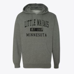 Little Marais Minnesota Classic Established Cotton Hoodie Sweatshirt