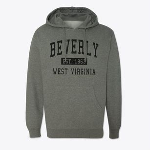 Beverly West Virginia Classic Established Cotton Hoodie Sweatshirt