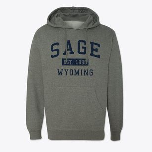Sage Wyoming Classic Established Cotton Hoodie Sweatshirt