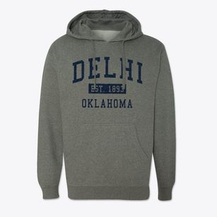 Delhi Oklahoma Classic Established Cotton Hoodie Sweatshirt