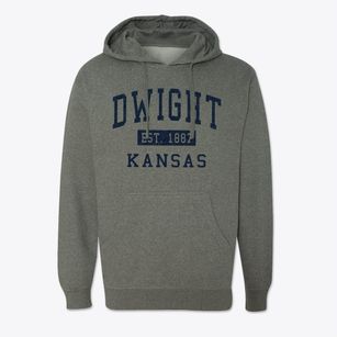 Dwight Kansas Classic Established Cotton Hoodie Sweatshirt