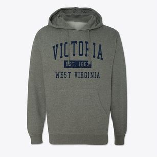 Victoria West Virginia Classic Established Cotton Hoodie Sweatshirt
