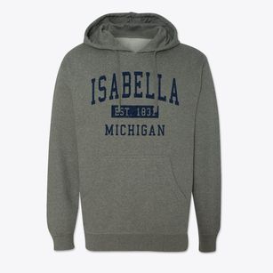 Isabella Michigan Classic Established Cotton Hoodie Sweatshirt