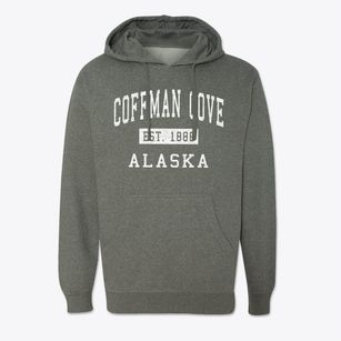 Coffman Cove Alaska Classic Established Cotton Hoodie Sweatshirt