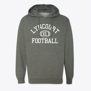Lyncourt Union Free School Classic Football Cotton Hoodie Sweatshirt