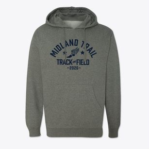 Midland Trail Elementary School Track and Field Cotton Hoodie Sweatshirt