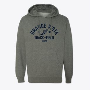 Orange Vista Track and Field Cotton Hoodie Sweatshirt