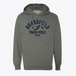 Brassfield Elementary School Track and Field Cotton Hoodie Sweatshirt