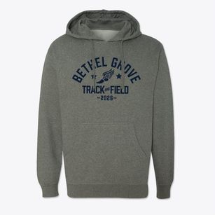 Bethel Grove Elementary School Track and Field Cotton Hoodie Sweatshirt