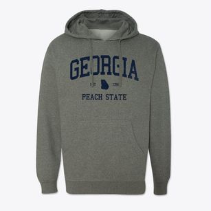  Georgia Slogan Cotton Hoodie Sweatshirt