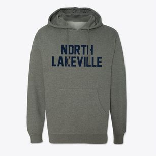 North Lakeville Massachusetts Classic Block Cotton Hoodie Sweatshirt