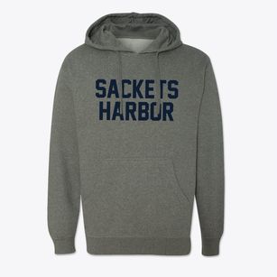 Sackets Harbor New York Classic Block Cotton Hoodie Sweatshirt
