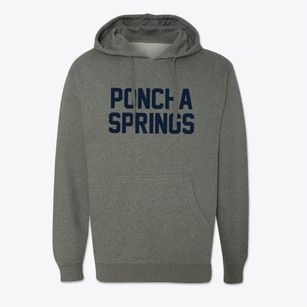 Poncha Springs Colorado Classic Block Cotton Hoodie Sweatshirt