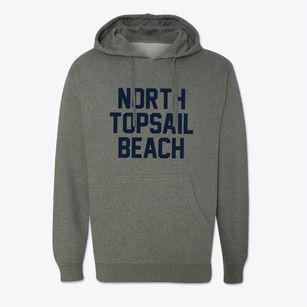 North Topsail Beach North Carolina Classic Block Cotton Hoodie Sweatshirt