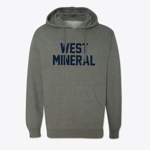 West Mineral Kansas Classic Block Cotton Hoodie Sweatshirt