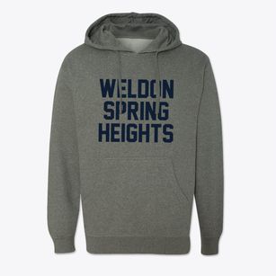 Weldon Spring Heights Missouri Classic Block Cotton Hoodie Sweatshirt