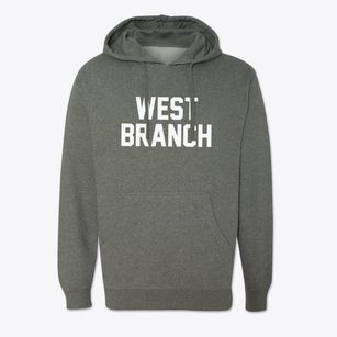 West Branch Iowa Classic Block Cotton Hoodie Sweatshirt
