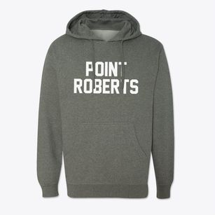 Point Roberts Washington Classic Block Cotton Hoodie Sweatshirt