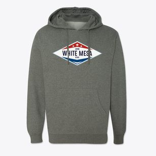 White Mesa Utah Diamond Star Cotton Hoodie Sweatshirt