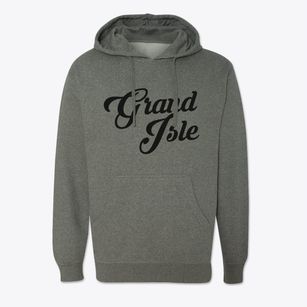 Grand Isle Maine Vintage Team Cotton Hoodie Sweatshirt
