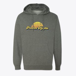 Preston Heights Illinois Sublime Sunset Cotton Hoodie Sweatshirt