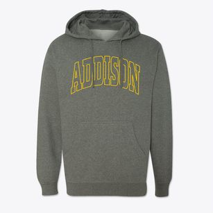 Addison Illinois Trendy Block Cotton Hoodie Sweatshirt