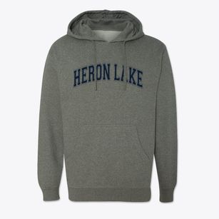 Heron Lake Minnesota Varsity Cotton Hoodie Sweatshirt