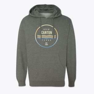 Canton Texas Color Fade Cotton Hoodie Sweatshirt