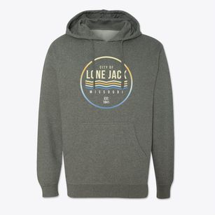 Lone Jack Missouri Color Fade Cotton Hoodie Sweatshirt