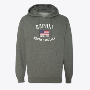 Sophia North Carolina Patriot Cotton Hoodie Sweatshirt