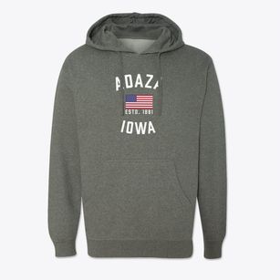 Adaza Iowa Patriot Cotton Hoodie Sweatshirt
