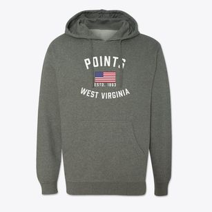 Points West Virginia Patriot Cotton Hoodie Sweatshirt