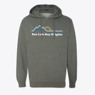 San Luis Rey Heights California Mountain View Cotton Hoodie Sweatshirt