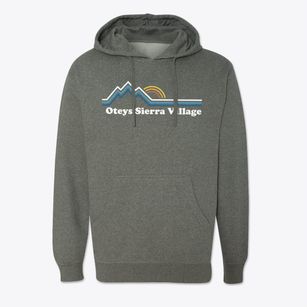 Oteys Sierra Village California Mountain View Cotton Hoodie Sweatshirt