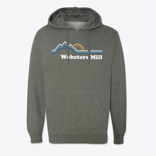 Websters Mill New Hampshire Mountain View Cotton Hoodie Sweatshirt