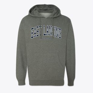 East Lansing Michigan Traditional Cotton Hoodie Sweatshirt