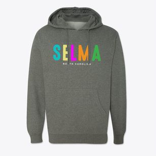 Selma North Carolina Color Pop Cotton Hoodie Sweatshirt