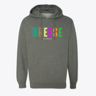 Breese Illinois Color Pop Cotton Hoodie Sweatshirt
