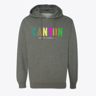 Canton North Carolina Color Pop Cotton Hoodie Sweatshirt