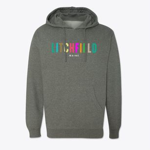 Litchfield Maine Color Pop Cotton Hoodie Sweatshirt