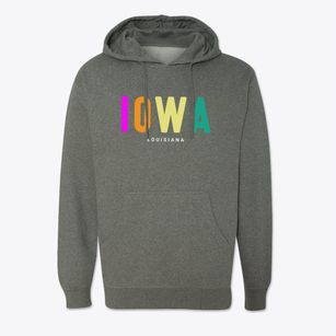 Iowa Louisiana Color Pop Cotton Hoodie Sweatshirt