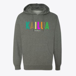 Kailua Hawaii Color Pop Cotton Hoodie Sweatshirt