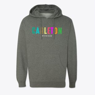 Carleton Michigan Color Pop Cotton Hoodie Sweatshirt
