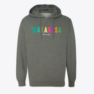 Wakarusa Indiana Color Pop Cotton Hoodie Sweatshirt