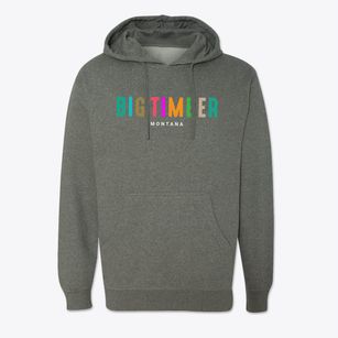 Big Timber Montana Color Pop Cotton Hoodie Sweatshirt