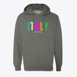 Italy New York Color Pop Cotton Hoodie Sweatshirt