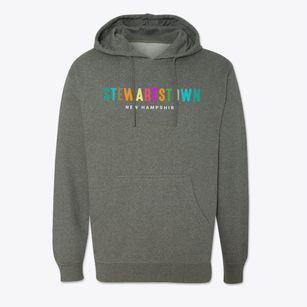Stewartstown New Hampshire Color Pop Cotton Hoodie Sweatshirt