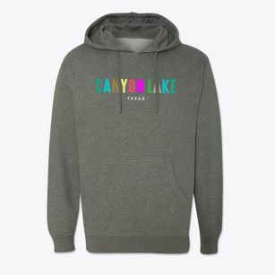 Canyon Lake Texas Color Pop Cotton Hoodie Sweatshirt