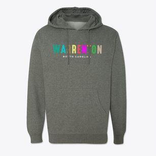 Warrenton North Carolina Color Pop Cotton Hoodie Sweatshirt