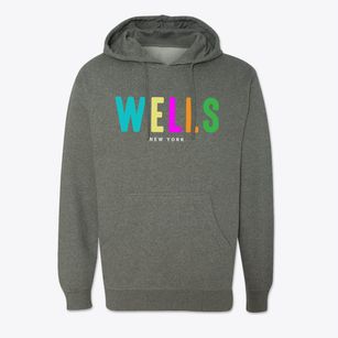 Wells New York Color Pop Cotton Hoodie Sweatshirt